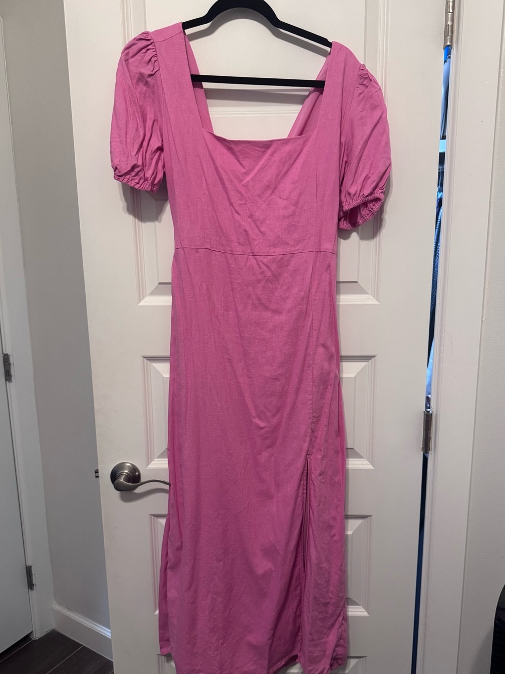 GB Pink Side Slit Maxi Dress